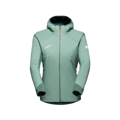 Image of Mammut Women&#039;s Rime Light in Flex Hooded Jacket Down (Pack of 1), Jade Dark Jade, XL