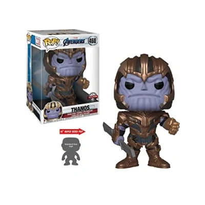 Image of Funko POP! Figure Marvel Avengers Endgame Thanos 25 Cm Collectable Vinyl Gift Idea Official Merchandise Toys for Kids &amp; Adults Movies Fans Model Collectors and Display