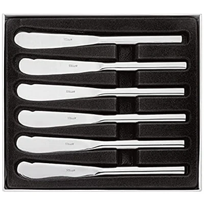 Image of Stellar Rochester Polished 6 Butter Knives Gift Box Set