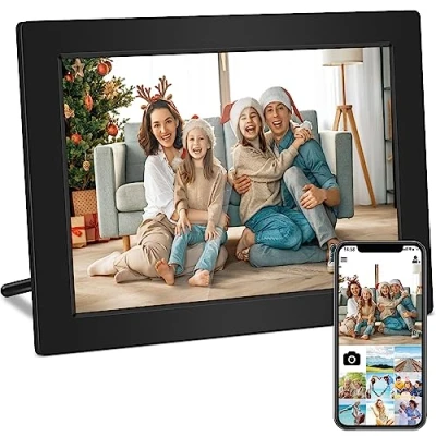 Image of Lipa X80 Digital Photo frame 10.1 Inch Frameo app with Wifi frames Wall mount Android 11 IPS touchscreen 32GB Bluetooth and MicroSD