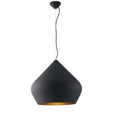 Image of Tholos Dome Ceiling Pendant, Black E27