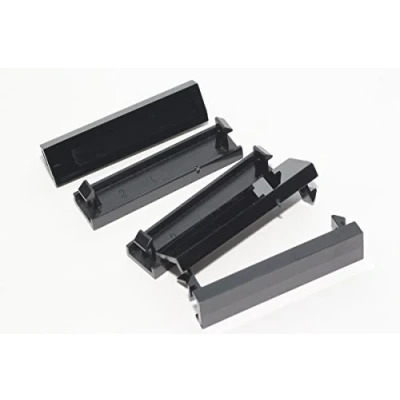 Image of Philex 5 x Quarter Width 12.5mm 50mm Black Modular Blanking Blank Plate