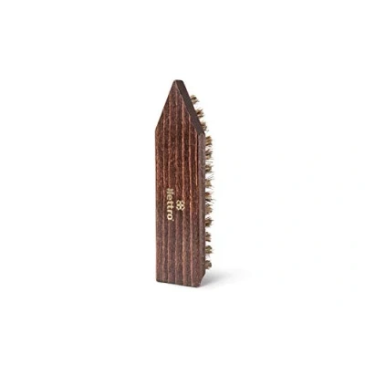 Image of Lettro Mud Brush for Cleaning Leather Shoes and Boots, Wooden Shoe with Hard Coconut Bristles Muddy