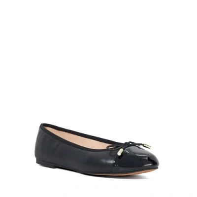 Image of Dune Ladies Highest Wide Fit Round Toe Ballet Flats Size UK 6 Flat Heel Pumps Black