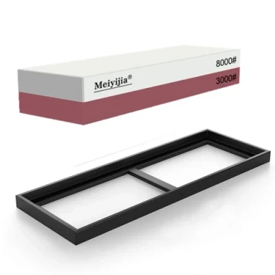 Image of Meiyijia Sharpening Stone, Premium Whetstone Waterstone Knife Sharpener Kit by, Non Slip Rubber Base,2 Side Grit¡&quot; (3000/8000)