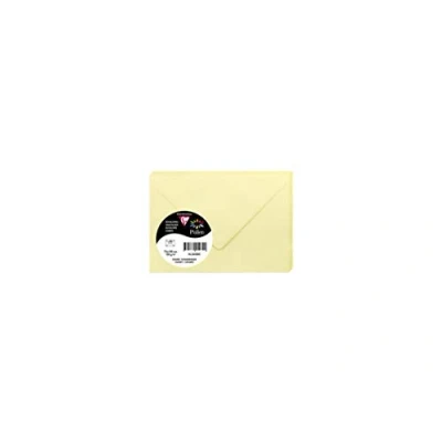 Image of Clairefontaine Ref 5450C Pollen Envelopes (Pack of 20) 75 x 100mm Sized, 120gsm Paper, Gummed Seal, Inkjet &amp; Laser Printer Compatible, Acid Free Canary
