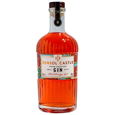 Image of Hensol Castle Gin 70cl Blood Orange Zest Award Winning Citrus Flavoured Distilled in Wales with Juniper &amp; Botanicals A Unique Twist on our Premium London Dry (40% ABV)