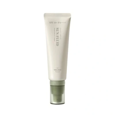 Image of [VILLAGE 11 FACTORY] DAILY MILD Sun FLUID 50+ PA++++ (50ml) Korean Skin Care Liquid and Light Cream Protects Against UV Radiation Brightens the Complexion Moisturises Anti Ageing