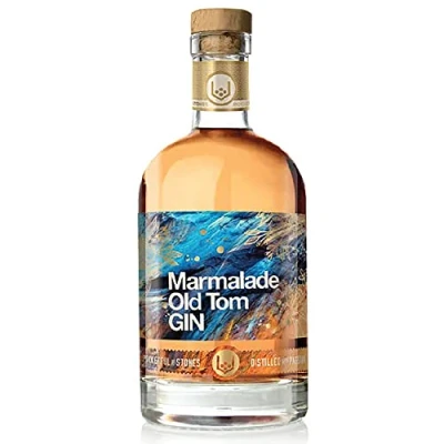 Image of Marmalade Old Tom Gin 70cl A Sweet Flavoured Hand Crafted Cornish Gin, Infused with Seville Oranges, Orange Peel, Star Anise, Liquorice Root, &amp; Juice Botanicals