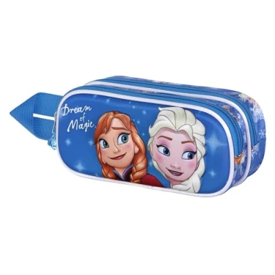 Image of Disney Frozen 2 Dream 3D Double Pencil Case, Blue, 22 x 9.5 cm