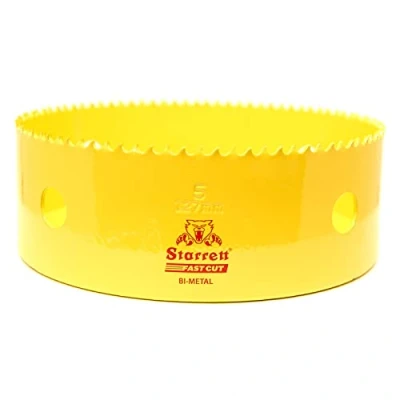 Image of Starrett HSS Bi Metal Hole Saw FCH0500 Fast Cut Extra Cobalt For Stainless Mild Sheet Wood Plastic Various Materials 127mm