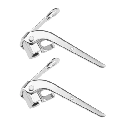 Image of YINETTECH 2Pcs Low Shank Presser Feet 006016008 Sewing Machine Embroidery Foot Stippling Compatible with Singer Metal