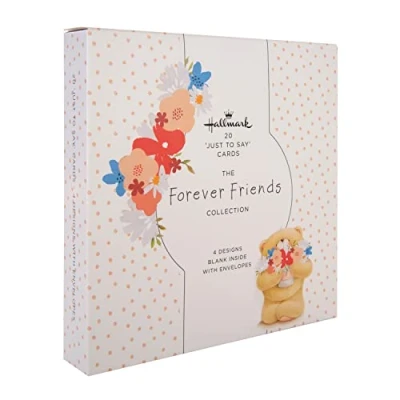 Image of Hallmark &#039;Just To Say&#039; Cards Multipack of 20 in 4 Forever Friends Designs
