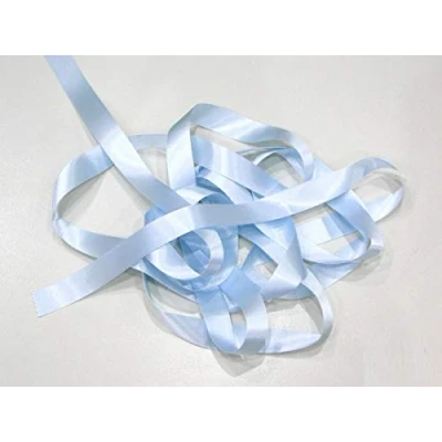 Image of Sky Blue 5mm Satin Ribbon Double Sided Berisfords 3501 (5 Meters)