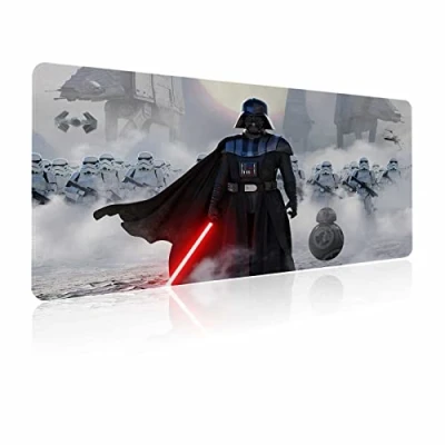 Image of Gaming Mouse Pad Large XXL White,Soft Mousepad with Anti Slip Rubber Base &amp; Stitched Edges,Smooth Surface Laptop Desk Pad,Computer Keyboard and Mice Combo Pads Mat,31.5x15.7 inch