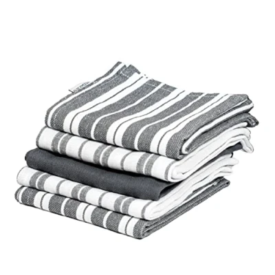 Image of Blackmoor Set of 5 Tea Towels Grey