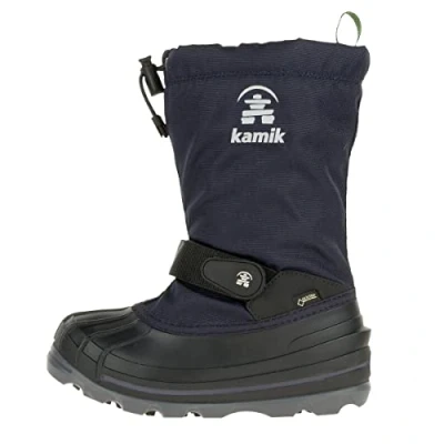 Image of Kamik Unisex Kids&#039; Waterbug8g Snow Boots, Blue (Navy Marine Nvy), 12.5 (13 US)