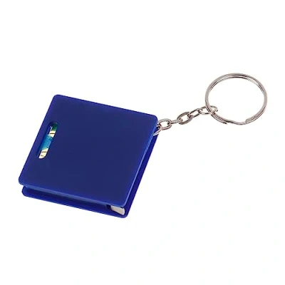 Image of Lightweight Hand Keyring Measuring Tape With 1meter Steel &amp; Bubble Square Measure For Home