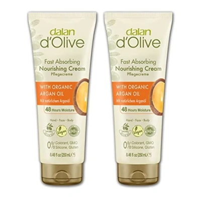 Image of Dalan d&#039;Olive Argan Oil Care Cream 250 ml Tube Set of 2