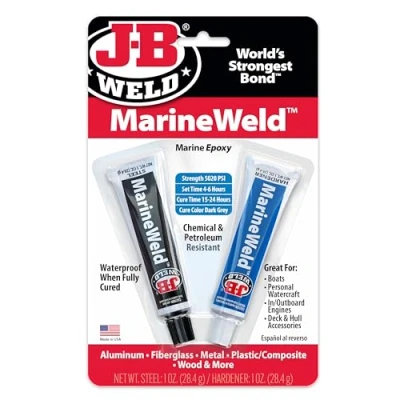 Image of J B Weld 8272UK MarineWeld Tubes 57g (2oz),Grey