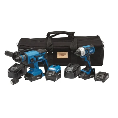 Image of Draper D20 20V Impact Driver and SDS+ Drill Kit