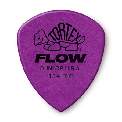 Image of DUNLOP TORTEX® FLOW® PICKS Standard 1.14 mm Purple (Set of 12 pieces)