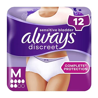 Image of Always Discreet Incontinence Pants Normal Medium x 12
