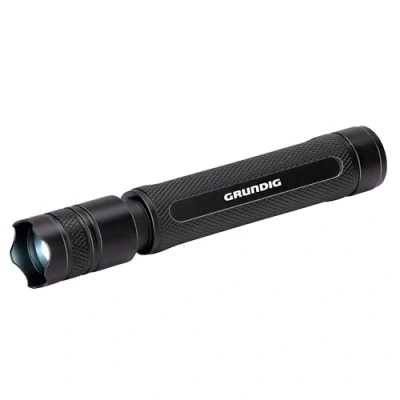 Image of GRUNDIG LED Torch 110 Lumen 3 W 100 m Range Lighting Modes: High, Low, Pulsating Black