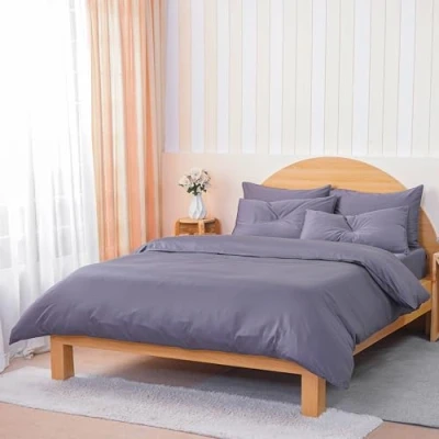 Image of Sheet Story Bamboo Duvet Cover Super King Size 400 Thread Count Luxuriously Soft and Hypoallergenic SuperKing Only