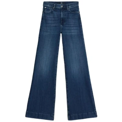 Image of 7 for all mankind Modern DOJO Flared Jeans, Women&#039;s, Size: 28, Dark blue