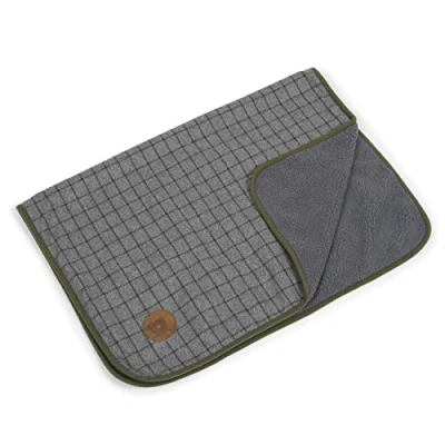 Image of Petface Moss Green Soft Fleece Comforter Bedding Blanket for Dogs