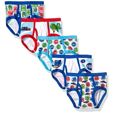 Image of PJMASKS Boys&#039; 5 Pack Pj Masks Brief Underwear, 4 (Pack of 5)