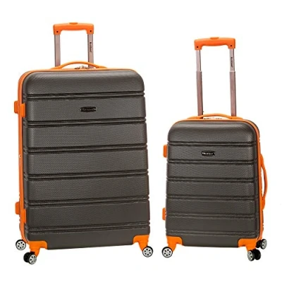 Image of Rockland Melbourne Hardside Expandable Spinner Wheel Luggage, Charcoal, 3 Piece Set (20/24/28), Luggage