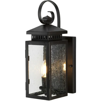 Image of Hythe 1 Light Outdoor Wall Lantern Old Bronze IP43, E14