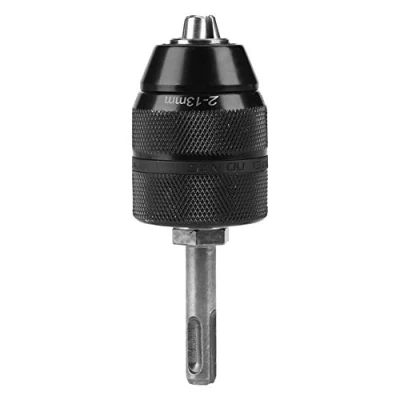 Image of SDS Chuck Adapter for Drill + Chuck, Capacity Metal Keyless Lathe Converter with Accessories 2 13Mm