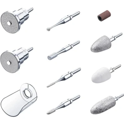 Image of Beurer Manicure Pedicure Replacement 9 piece Attachment Set + Accessories for MP62