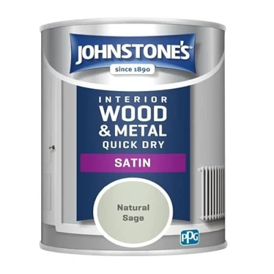 Image of Johnstone&#039;s Quick Dry Satin, Natural Sage, 750ml