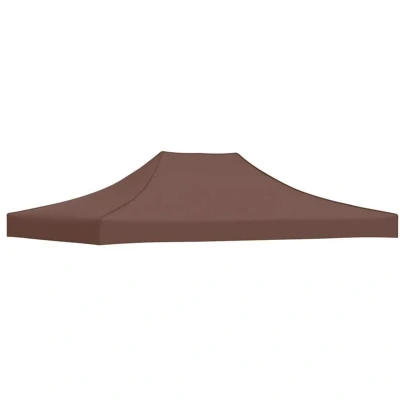 Image of vidaXL Party Tent Roof 4x3 m Brown 270 g/m²