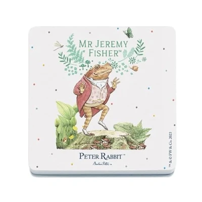 Image of Decorative Coaster (10 x 10 cm) Beatrix Potter Mr Jeremy Fisher