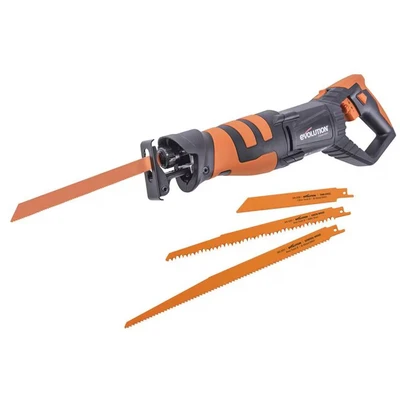 Image of Evolution Power Tools R230RCP Reciprocating Saw, Multi Material Cutting, 180 Rotating Handle, 850W, (230V)