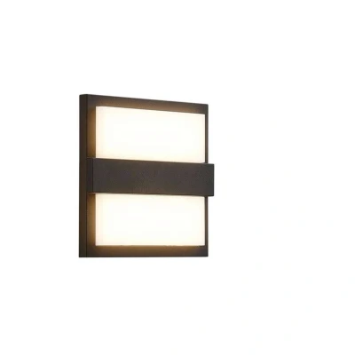 Image of Lucande LED outdoor wall light Gylfi, 20 cm, anthracite, aluminium