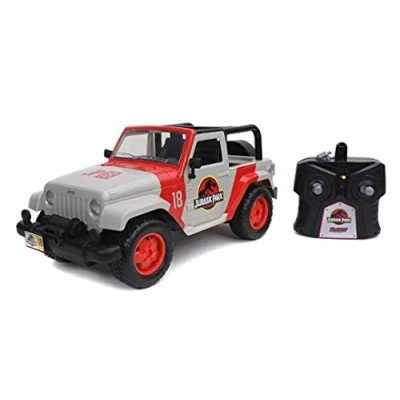 Image of Jada 253256000 Jurassic Park/World JURRASSIC Wrangler 1:16 RC, Multicoloured, 16.5 x 38.7 15.2 cm