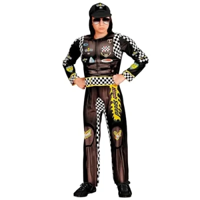Image of W WIDMANN MILANO Party Fashion Racing Driver Costume for Children, Jumpsuit, Racing, Carnival, Theme Parties