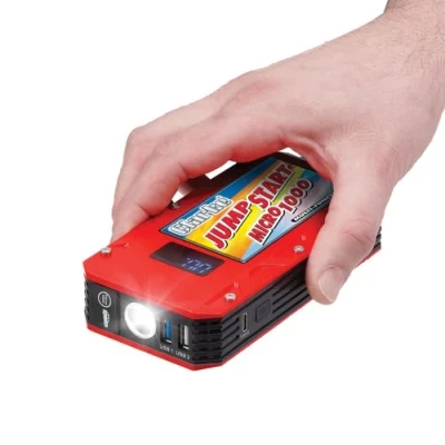 Image of Clarke JSM1000 Multi Purpose 1000A Lithium Polymer Jumpstarter with USB Outputs &amp; LED Light, Compact Power Bank for Emergency Vehicle Start