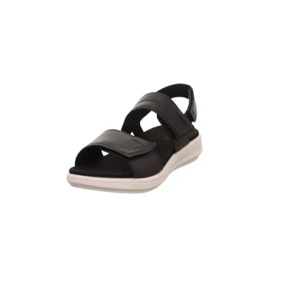 Image of Legero Women&#039;s Ella Flat Sandal, Black 0100, 7 UK