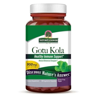 Image of Nature&#039;s Answer, Gotu Kola, 950mg, 90 Vegan Capsules, Gluten Free, Soy Vegetarian