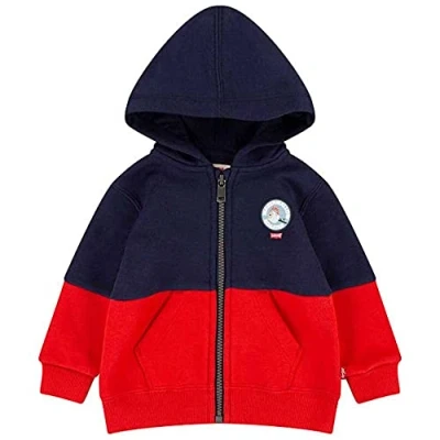Image of Levi&#039;s Kids Full Zip Bagde Hoodie Baby Boys, Naval Academy, 3 Years