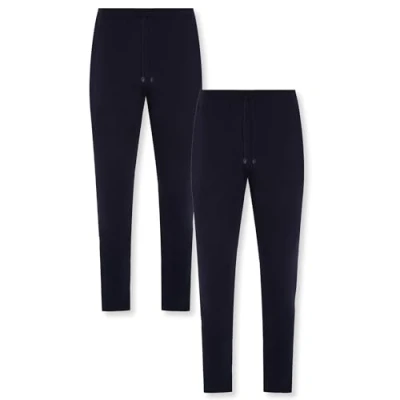 Image of FM London 2 Pack Extra Warm Pyjamas for Men Lightweight Mens Pyjama Bottoms, Loungewear, and Nightwear Rich in Cotton, Comfort Fit PJs