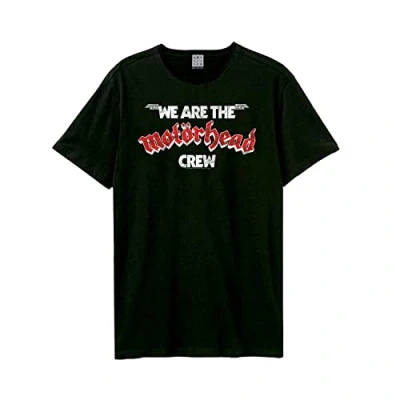 Image of Amplified Unisex Adult Crew Motorhead T Shirt (M) (Black)
