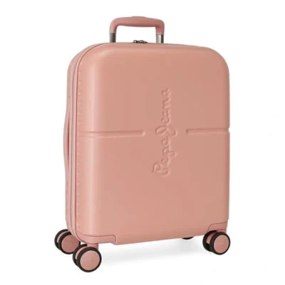 Image of Pepe Jeans Highlight Cabin Suitcase, 40 x 55 20 cm, Pink, 40x55x20 cms, Suitcase